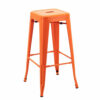 Orange Tolix Bar Stool