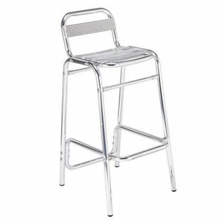 Polished Aluminium Bar Stool Bargain Party Hire